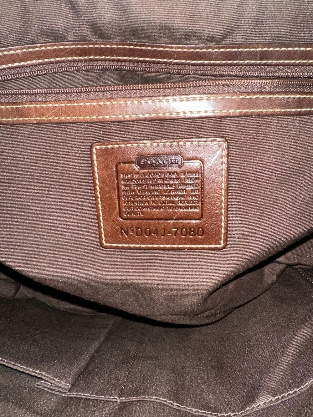 VTG Y2K Coach Purse 7080 Hampton Brown Tan Soho Handbag Signature Leather Buckle